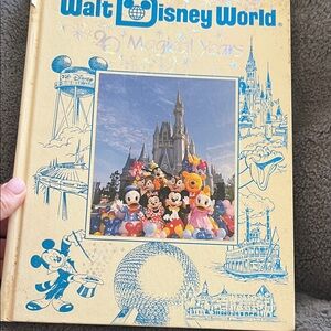 Vintage Walt Disney World 20 Magical Years Hardcover Souvenir Book